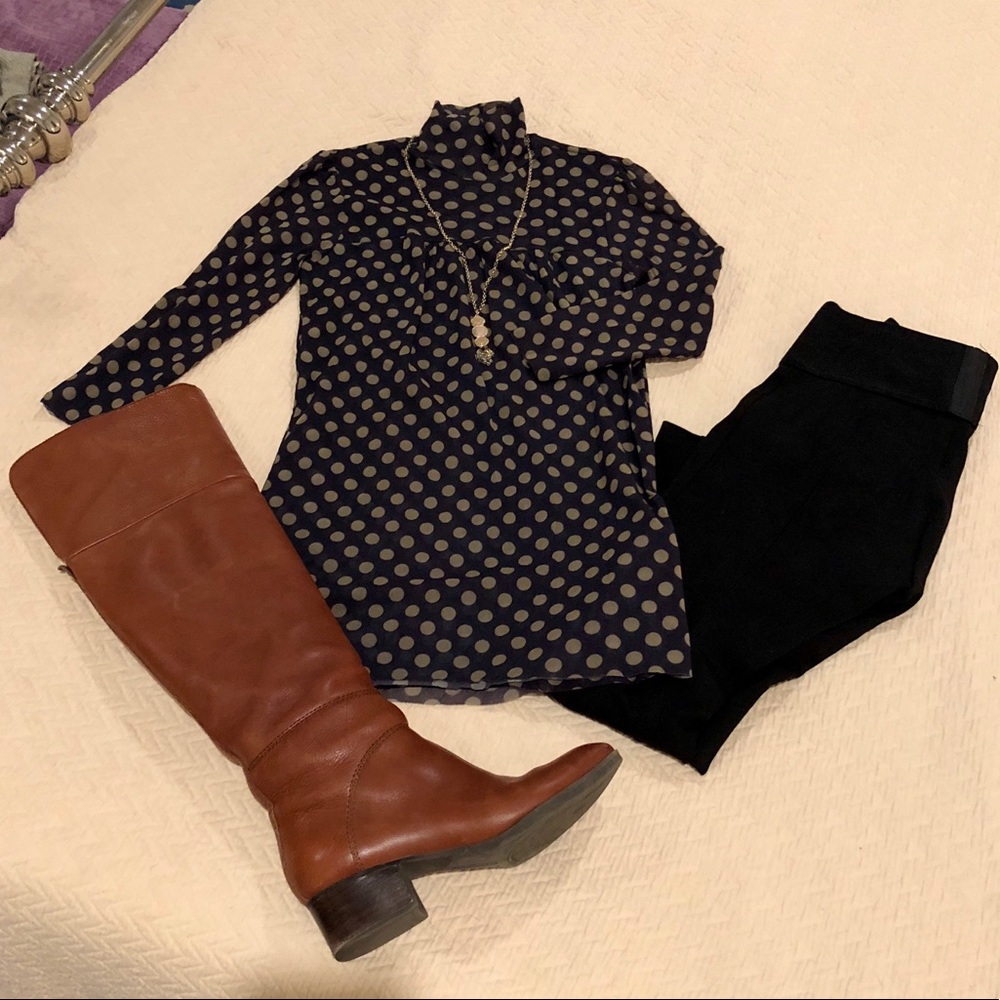 Sweet Pea by Stacy Frati Mock-neck Tunic Shirt